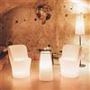 Tekcnoplast Seduta Comfy Moon con led in resina 60x60 cm