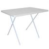 Cosma Tavolino pieghevole bianco in PVC 79x59,5x61,5/50h cm