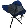Cosma Sgabello blu in metallo e tessuto mod. Fischer