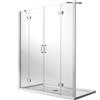 Idralite Porta Doccia 210CM H190 Vetro Trasparente con Easy-Clean mod. Flip Anta + Anta