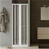 Idralite Porta doccia a soffietto in PVC 160 cm H 185 mod. Giglio con apertura centrale