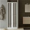 Idralite Porta doccia a soffietto in PVC 140 cm H 185 mod. Giglio con apertura centrale