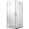 Idralite Box Doccia 80x100 CM H190 Trasparente con Easyclean mod. Flip Anta + Anta Ap. Battente