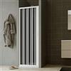 Idralite Porta doccia a soffietto in PVC 120 cm H 185 mod. Giglio con apertura laterale