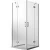 Idralite Box Doccia 90x120 CM H190 Trasparente con Easyclean mod. Flip Anta + Anta Ap. Battente