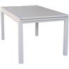 Cosma Tavolo allungabile in alluminio 135/270x90x75h cm colore Tortora mod. Hawaii