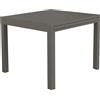 Cosma Tavolo allungabile in alluminio 90/180x90x75h cm colore Taupe mod. Hawaii