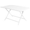 Cosma Tavolino pieghevole in alluminio 77x130x73h cm colore Bianco mod. Alabama