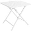 Cosma Tavolino pieghevole in alluminio 70x70x73h cm colore Bianco mod. Alabama