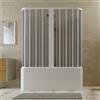 Idralite Box a 3 lati sopravasca in PVC a soffietto 70x160x70 cm H 150 mod. Tagete con apertura centrale