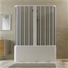 Idralite Box a 3 lati sopravasca in PVC a soffietto 70x140x70 cm H 150 mod. Tagete con apertura centrale