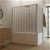 Idralite Box doccia sopravasca 70x160 in PVC h 150 a soffietto mod. Ortensia con apertura centrale