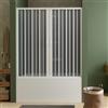 Idralite Porta doccia sopravasca in PVC a soffietto 160 cm H 150 mod. Ibisco con apertura centrale