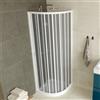 Idralite Box doccia a soffietto in PVC 90x90 cm H 185 mod. Loto con apertura laterale