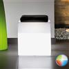 Tekcnoplast Pouf Square In Resina Quadrato 40x40 CM Led Multicolor Batteria