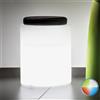 Tekcnoplast Pouf Round In Resina Tondo Ø 40 CM Led Multicolor Batteria Solare