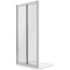Idralite Porta Doccia 100CM H198 Cristallo Stampato C Apertura Saloon con Doppia Anta Battente mod. West