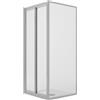 Idralite Box Doccia Angolare 70x80CM H198 Cristallo Trasparente Fisso+Saloon 2 Ante Battente 70 mod. West