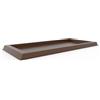 Tekcnoplast Sottovaso rettangolare 108x49 colore Bronzo in resina per fioriera mod. Matera