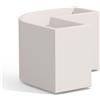 Tekcnoplast Vaso Fioriera In Resina Curvo Angolare H 50 Bianco mod. Flowerpot Angolare