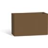 Tekcnoplast Vaso Fioriera Flowerpot In Resina Rettangolare 80x35 CM Bronzo