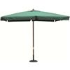 Cosma Ombrellone da giardino 2x3 con telo in poliestere Verde Scuro palo in Legno antivento mod. Fantasy