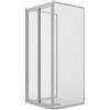 Idralite Box Doccia 3 lati 70x75x70CM H198 Cristallo Trasparente 2 Fissi+Saloon 2 Ante Battente 75 mod. West