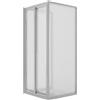 Idralite Box Doccia 3 lati 80x70x80CM H198 Cristallo Stampato C 2 Fissi+Saloon 2 Ante Battente 70 mod. West