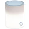 Tekcnoplast Tavolino basso luminoso tondo Ø 40 cm H 50 in resina con vetro temperato 8 mm Luce Bianca mod. Relax Led