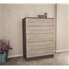Cosma Cassettiera a cassetti 80x45x109h cm di colore Olmo e Grigio scuro mod. Island