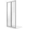 Idralite Porta Doccia 70CM H185 Cristallo Trasparente Apertura Saloon con Doppia Anta Battente mod. Clint