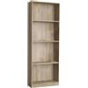 Cosma Libreria con 4 ripiani regolabili in Truciolare bilaminato di colore Olmo mod. Line