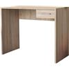 Cosma Scrivania porta PC con cassetto di forma Rettangolare di colore Quercia chiaro mod. Tom