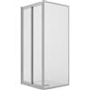 Idralite Box Doccia Angolare 70x80CM H185 Cristallo Trasparente Fisso+Saloon 2 Ante Battente 80 mod. Clint