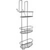 Metaform Cestello Doccia Triplo Spider XXL da Appendere Nero Opaco in Acciaio Verniciato Mod. New Chrome Black