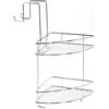 Metaform Cestello Doccia doppio ad Angolo Spider da Appendere Cromo in Acciaio Cromato Mod. New Chrome