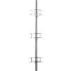 Metaform Barra Portaoggetti Angolare 3 Mensole Spider 4 Family Cromo in Acciaio Cromato Mod. New Chrome