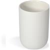 Metaform Porta Spazzolini da Appoggio Bianco Opaco in Ceramica Mod. Chloe