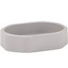 Metaform Porta Sapone da Appoggio Grigio Opaco in ABS Mod. Otto
