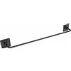 Metaform Porta Asciugamani 45 a Parete Nero Opaco in Acciaio Verniciato, leghe metalliche e SAN Mod. Cold Wind Black