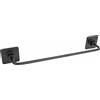 Metaform Porta Asciugamani 30 a Parete Nero Opaco in Acciaio Verniciato, leghe metalliche e SAN Mod. Cold Wind Black