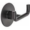 Metaform Appendiabito Doppio a Parete Nero Opaco in Acciaio Verniciato, leghe metalliche, SAN Mod. Wind Black