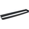 Metaform Porta Asciugamani 45 a Parete Nero Opaco in Acciaio Verniciato, leghe metalliche, SAN e ABS Mod. 25 Black
