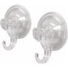 Metaform Coppia Appendiabiti - set di 2 Trasparente in Materiale Termoplastico Mod. Air Container