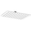 Metaform Soffione Doccia Quadrato Lucido 1 getto in Acciaio Inox Aisi 304