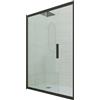 Forte Porta doccia scorrevole 170 CM H 200 Vetro Trasparente Profilo Nero Matt mod. Deco