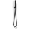 Metaform Kit Doccetta e Supporto 1 getto Quadrato Nero Opaco in Ottone verniciato Mod. Set Quadrato Black