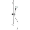 Metaform Barra Saliscendi Doccia Tondo Cromo in Acciaio Inox e ABS Mod. Procida