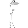 Metaform Saliscendi Doccia Tondo Cromo in Acciaio Inox Aisi 304 Mod. Poseidon