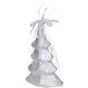 Vacchetti Candela Albero Natale Argento paraffina 7 h 18,5 cm